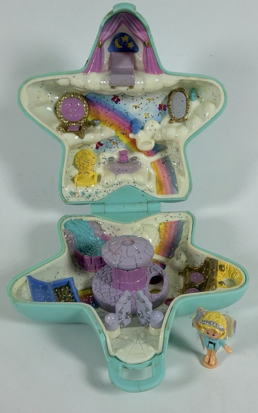 Vintage Polly Pocket 1992 Fairy Wishing Well Bluebird Toys Missing Goose